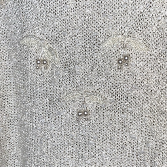 LeRoy Knitwear Vintage Sweater Embellished with Faux Pearls - Picture 8 of 9